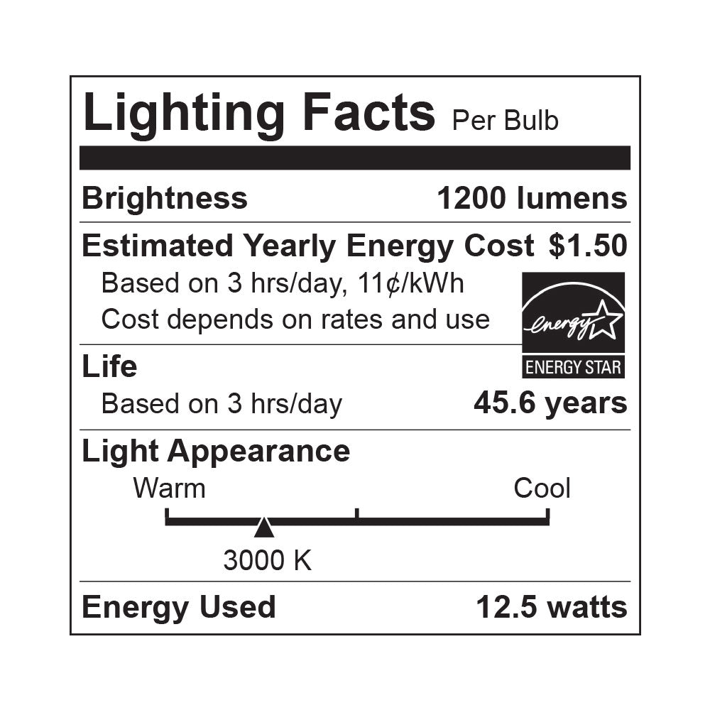 Euri Lighting | 12.5 Watt | 1200 Lumens | 3000K | 120V | Non-Dimmable | White Finish with Water Glass Lens | Aluminum Housing | ES & ETL Listed | 2 Years Limited Warranty