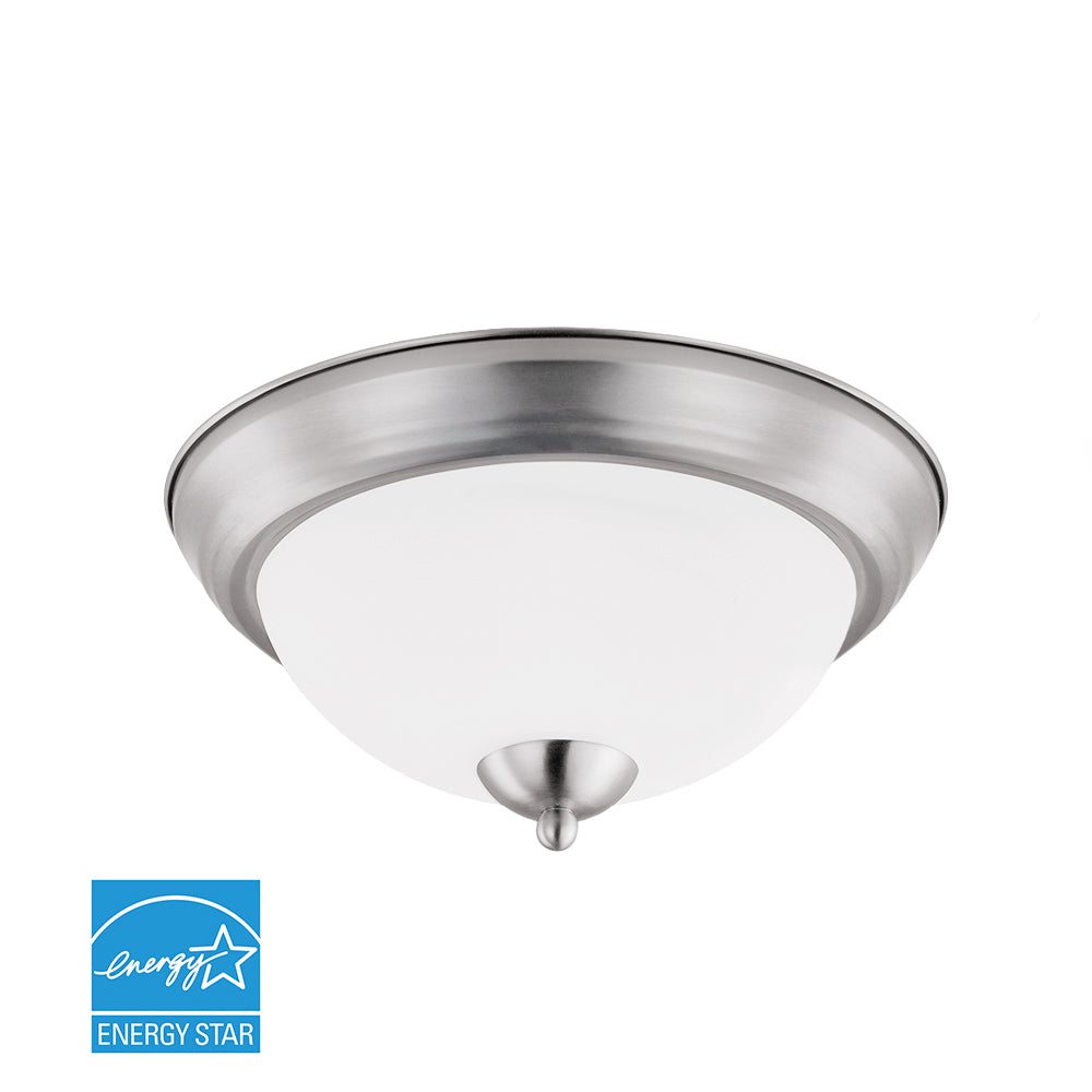 LED Ceiling Light | 11W | 902 Lumens | 3000 CCT | Dimmable | Acid Etch Glass Steel | Housing | Euri Lighting - Nothing But LEDs