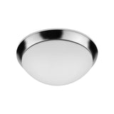 Euri Lighting | LED Round Ceiling Light | 19 Watt | 1500 Lumens | 3000K | 120V | 13in | Dimmable | Chrome Bezel & Frosted Plastic Lens | Steel Housing | ES & ETL Listed | 5 Year Limited Warranty