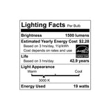 Euri Lighting | LED Round Ceiling Light | 19 Watt | 1500 Lumens | 3000K | 120V | 13in | Dimmable | Chrome Bezel & Frosted Plastic Lens | Steel Housing | ES & ETL Listed | 5 Years Limited Warranty