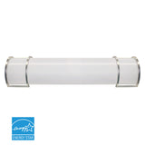 LED Vanity Fixture | 28W | 2100 Lumens | 3000 CCT | Non-Dimmable | Frosted Plastic Plastic+Iron Housing | Euri Lighting