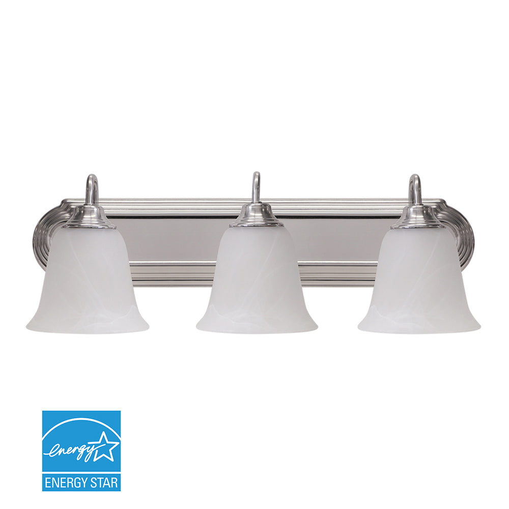 LED Vanity Fixture | 28W | 2000 Lumens | 3000 CCT | Non-Dimmable | Frosted Glass Plastic+Iron Housing | Euri Lighting - Nothing But LEDs