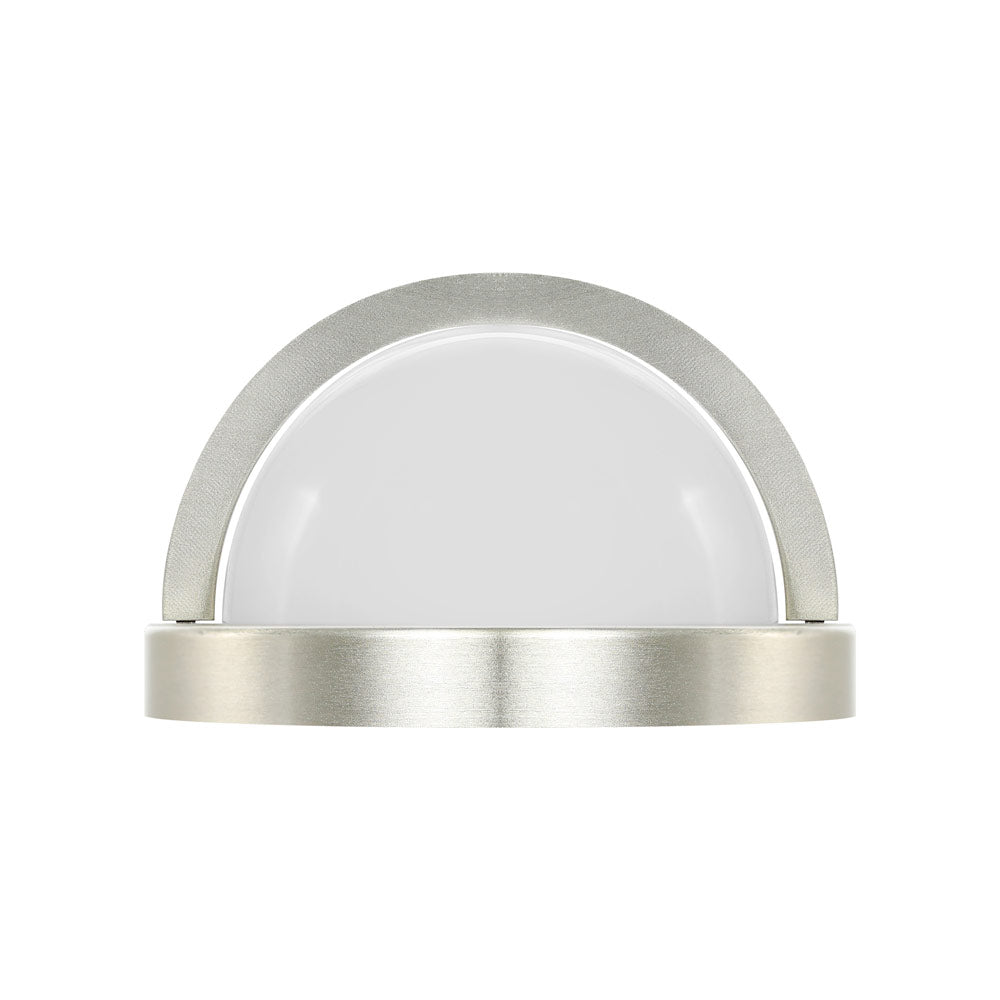 Euri Lighting | LED Wall Light | 12.5 Watt | 1000 Lumens | 3000K | 120V | Non-Dimmable | Brushed Nickel Trim Frosted Plastic Lens | ES & ETL Listed | 2 Year Limited Warranty - Nothing But LEDs