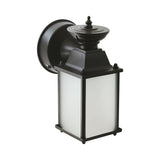 LED Wall Lantern | 17W | 1600 Lumens | 2700 CCT | Dimmable | Acid Etch Glass Aluminum Housing | Euri Lighting