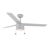 Indoor Fan | TRITOUR 44 inch | 18W LED | Adjustable CCT | Downrod Mount | Matte White