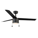 Indoor Fan | TRITOUR 44 inch | 18W LED | Adjustable CCT | Downrod Mount | Matte Black