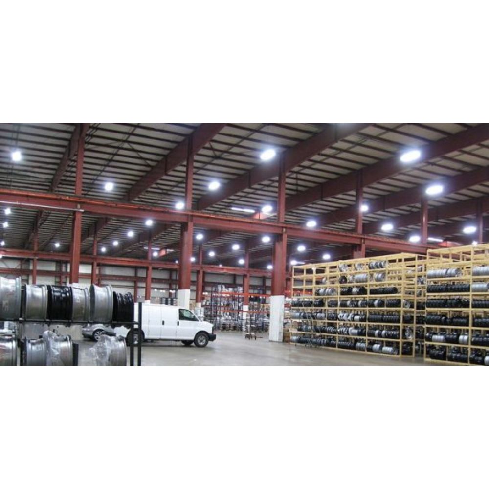 LED Round High Bay | 240 Watt | 34922 Lumens | Adjustable CCT 3000K-4000K-5000K | 100V-277V | White Housing | IP65 | UL Listed | 5 Year Warranty - Nothing But LEDs