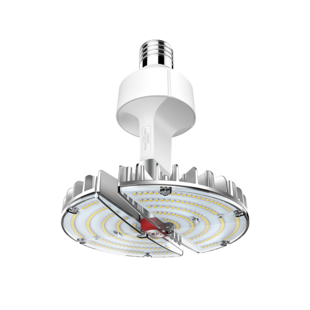 Keystone | LED HID Replacement Lamp | 70 Watt | 9800 Lumens | 3000K | 120–277V | EX39 Base | Multi Angle Adjustable Design | Direct Drive | UL, DLC Listed & ROHS Compliant | 5 Year Warranty - Nothing But LEDs