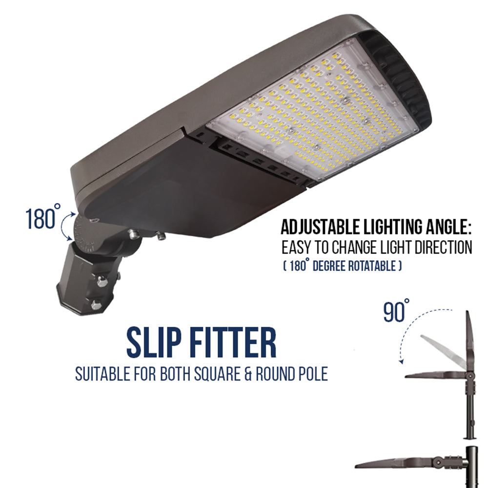 LED Area Light | 150 Watt | 22950 Lumens | 5000K | 120V-277V | Slip Fitter | Bronze Housing | IP65 | UL & DLC Listed | 5 Year Warranty - Nothing But LEDs