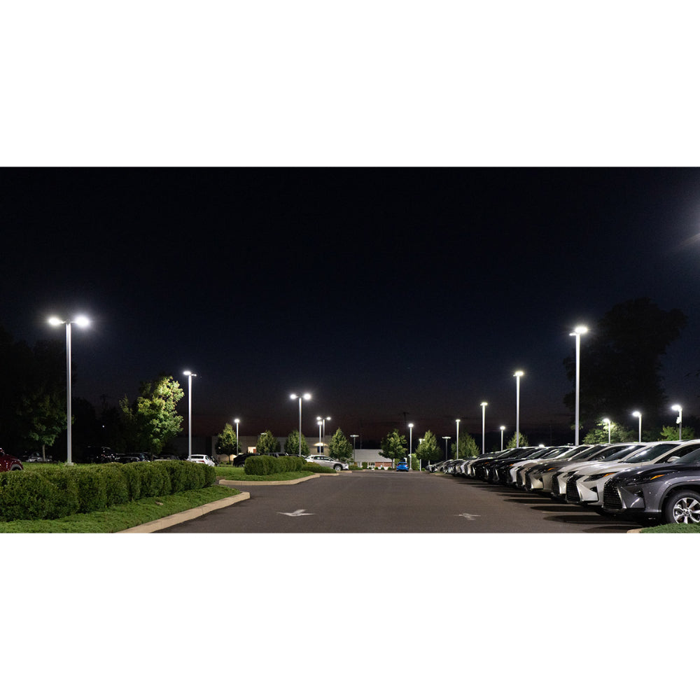 LED Area Light | ADJ Wattage 100W/120W/150W | 25500 Lumens | 5000K | 120V-277V | Universal Bracket | Bronze Housing | IP65 | UL & DLC Listed | 5 Year Warranty - Nothing But LEDs
