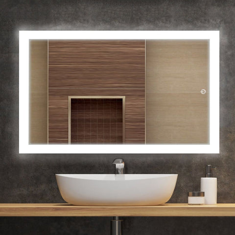 LED Bathroom Lighted Mirror | 73.9 Watt | 4200 Lumens | Adjustable CCT 3000K-4000K-5000K-6000K | 100V-120V | 36" X 48" | On/Off Touch Sensor | ETL Listed | 5 Year Warranty - Nothing But LEDs